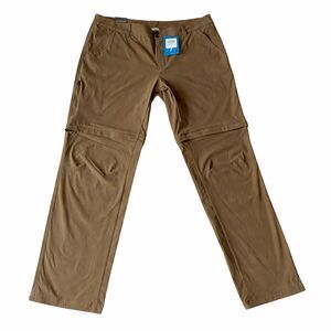 Columbia Women's 18W Convertible Hiking Pants Tan Omni-Shield NWT Sat Trail II